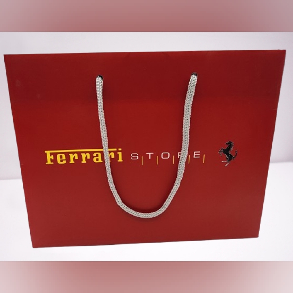 Ferrari Red Shopping Bag